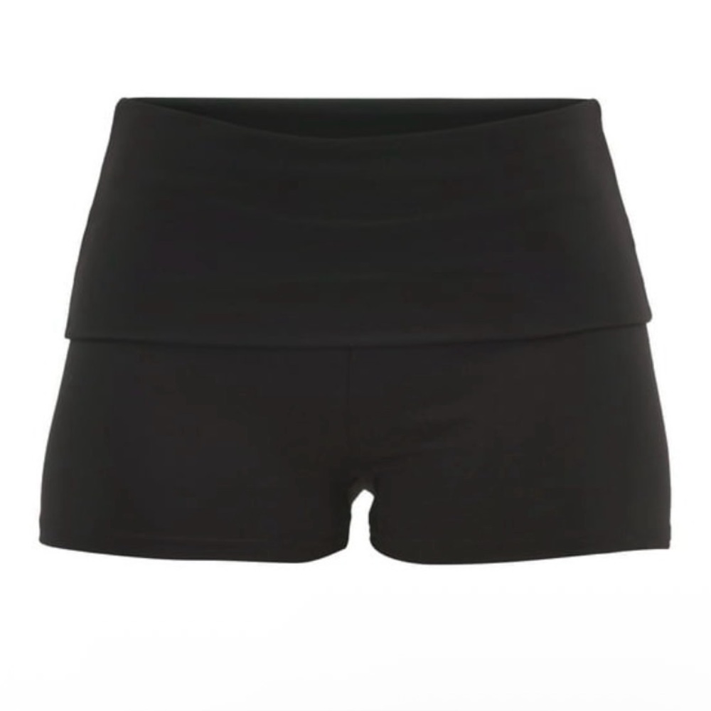 Black No Boundaries Fold Over Shorts